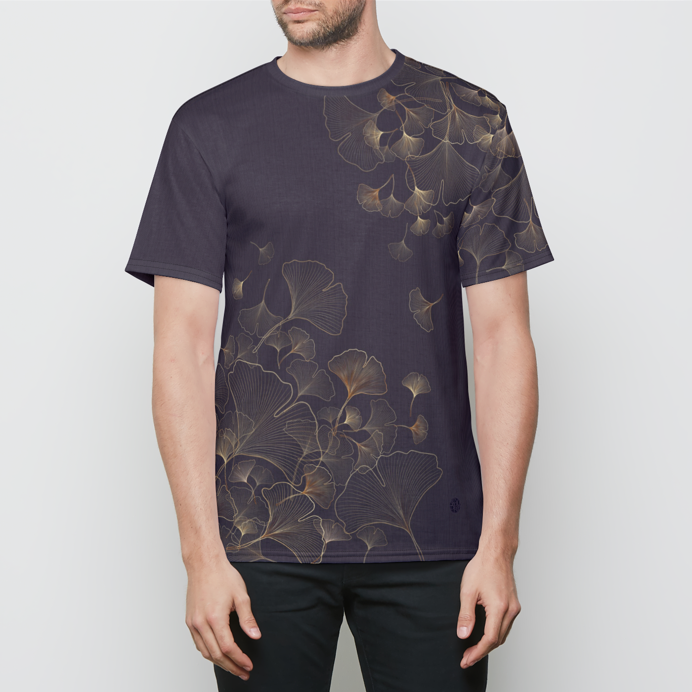 Ginkgo Mens Crewneck T-shirt