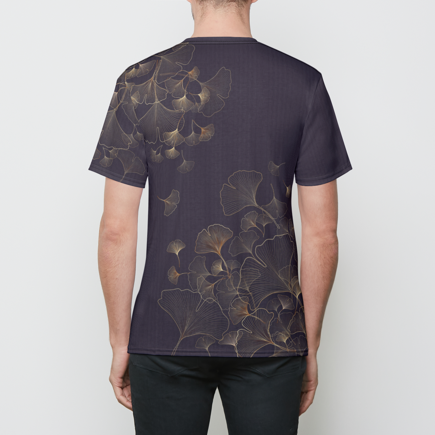 Ginkgo Mens Crewneck T-shirt