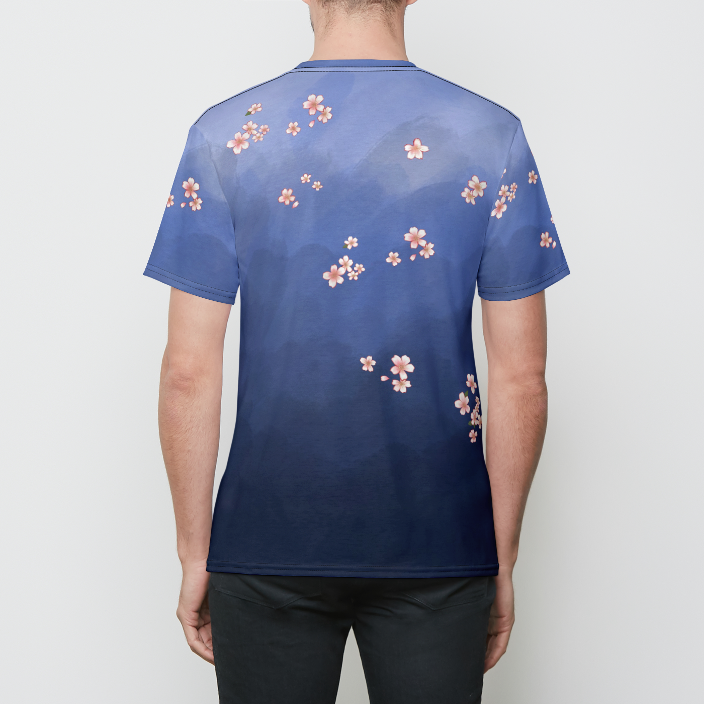 Sakura Dragon Mens Crewneck T-Shirt