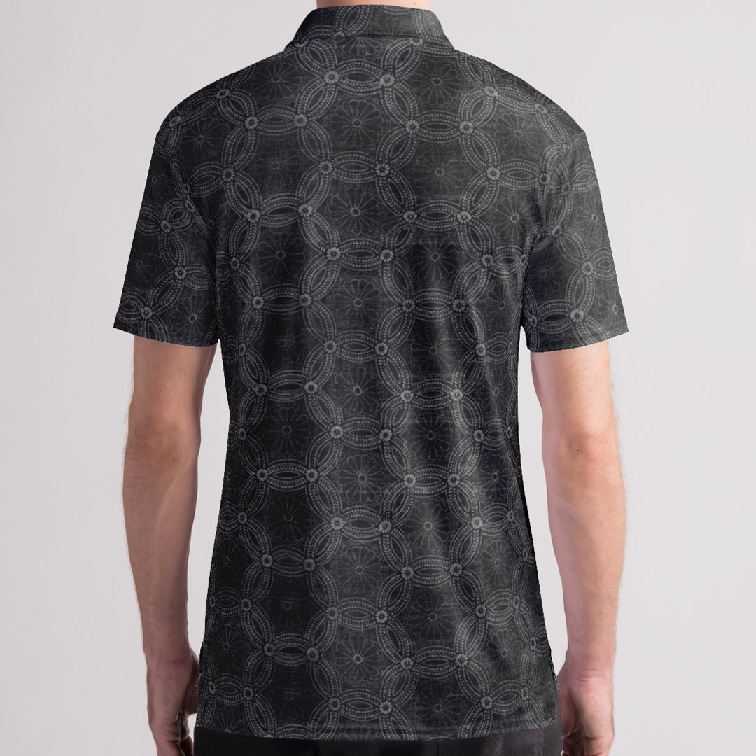 Bushido Black Mens Polo Shirt