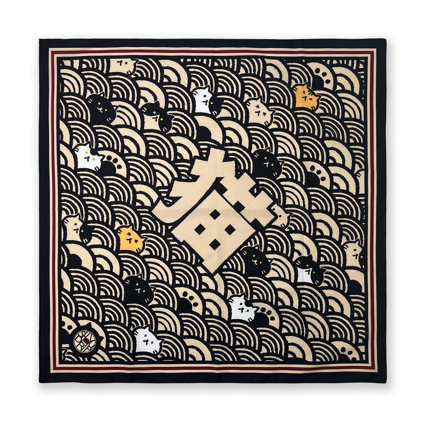 Cat Wave Furoshiki