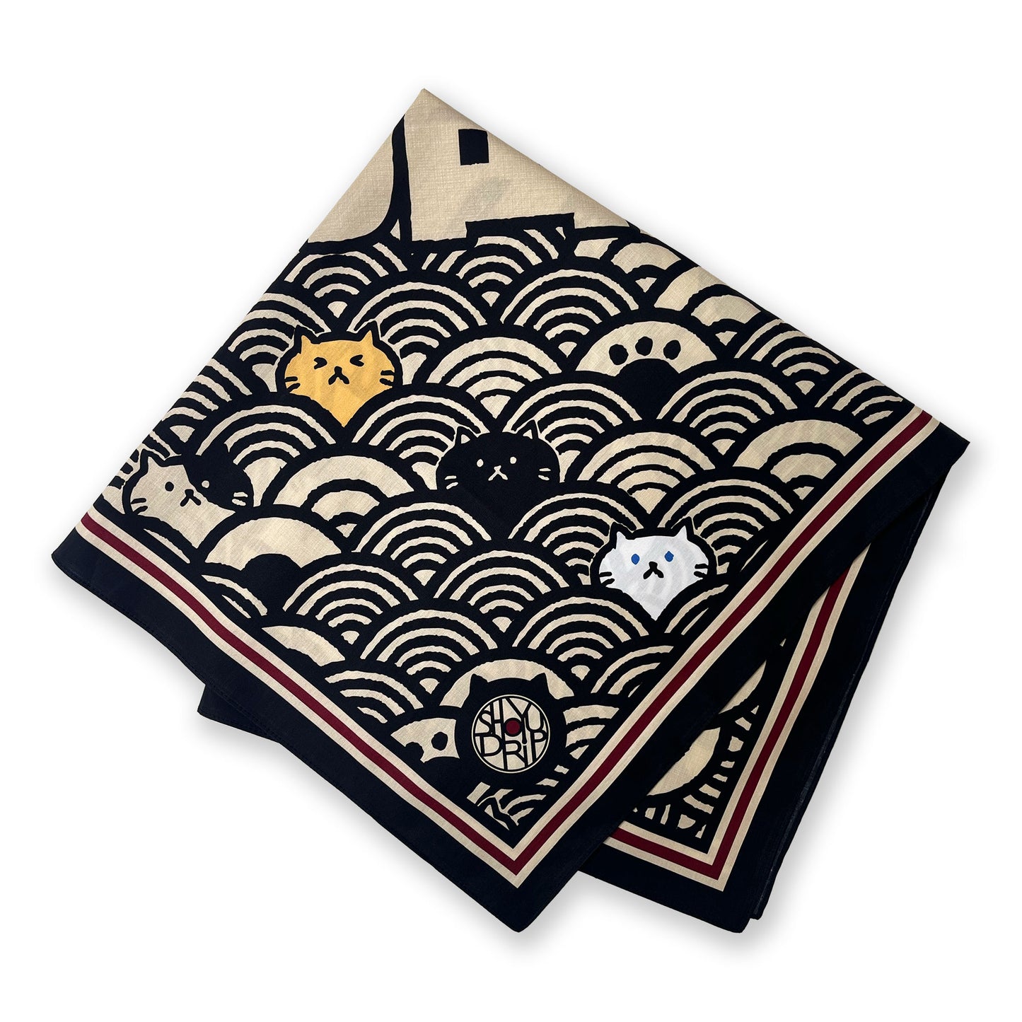 Cat Wave Furoshiki