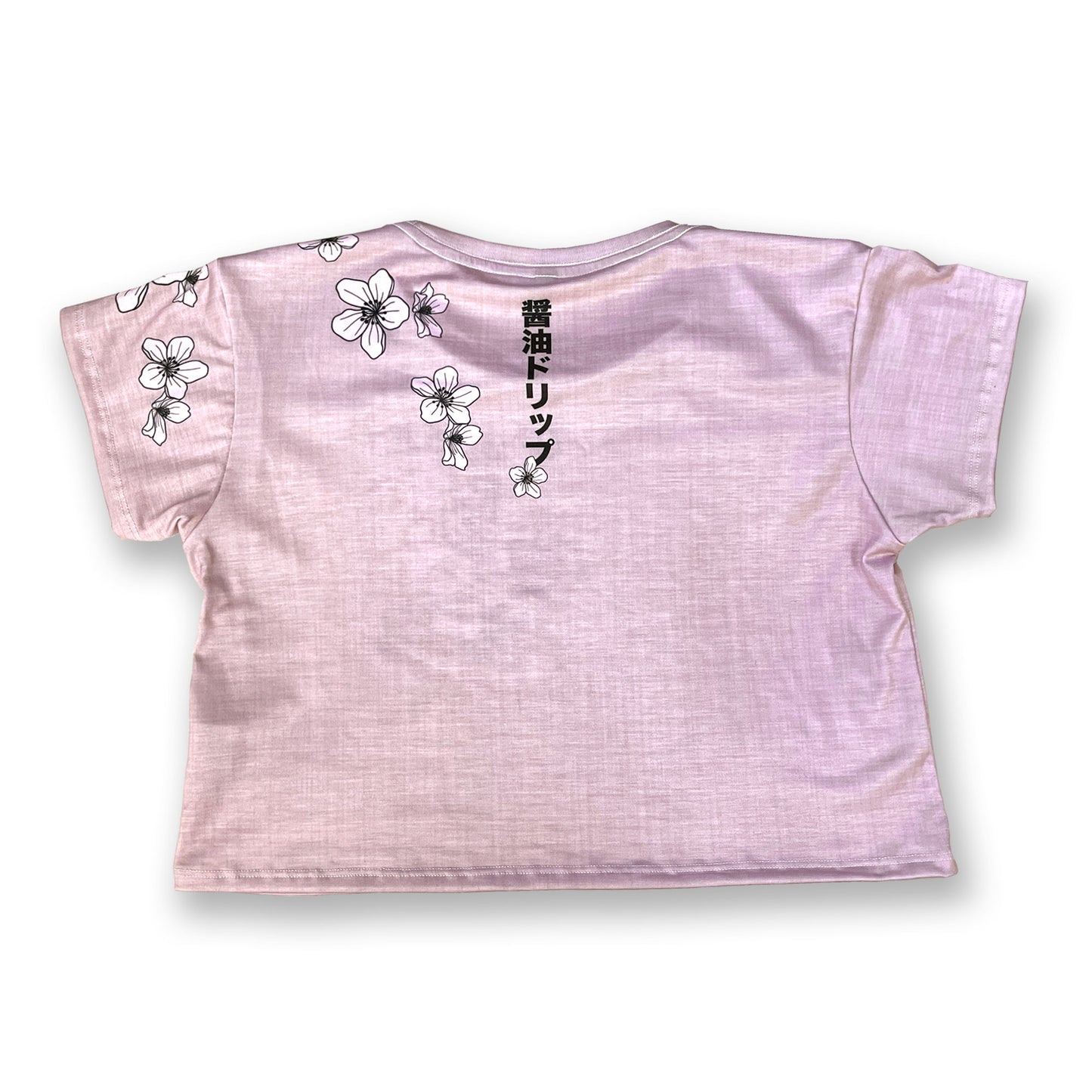 Pink Cat Mask Womens Crop Tee