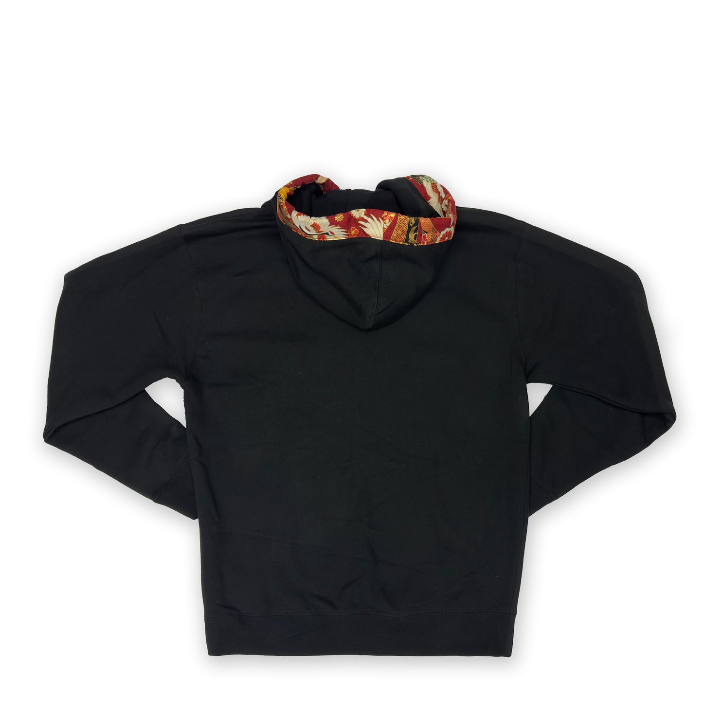 Noshi and Cranes on Black Happi Hoodie (Instock)