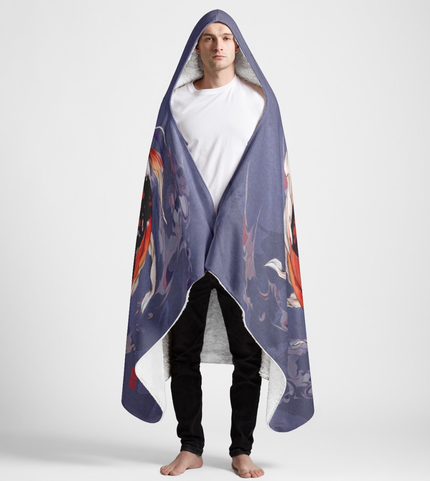 Koi Large Plush Hooded Blanket 60x80