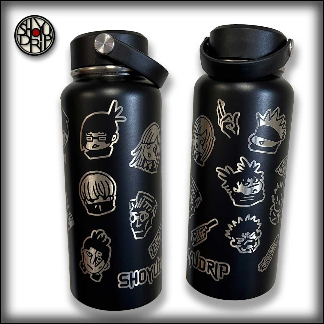 JJK Black 32oz Wide Mouth Water Bottle