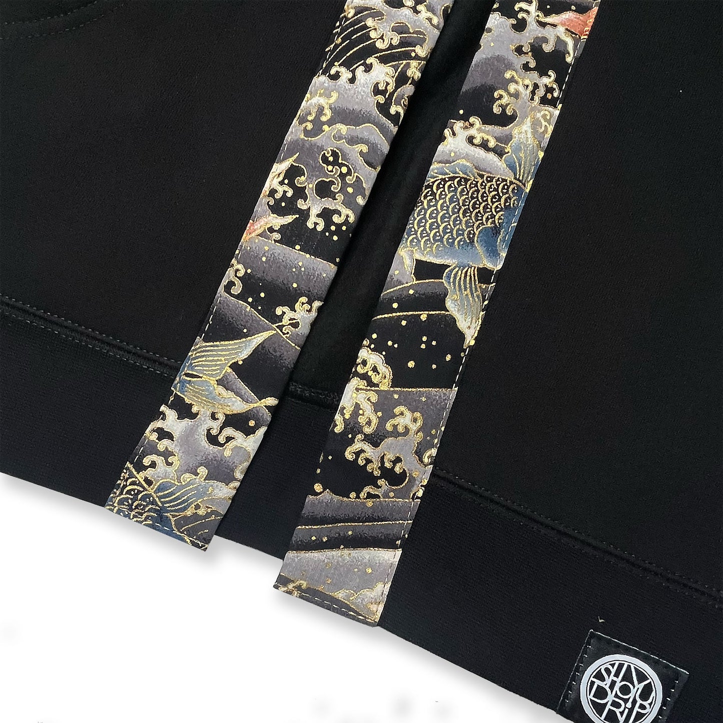 Koi and Waves Happi Hoodie (Instock)