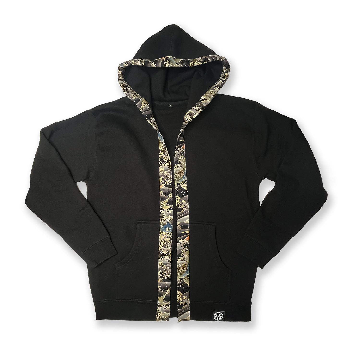 Koi and Waves Happi Hoodie (Instock)