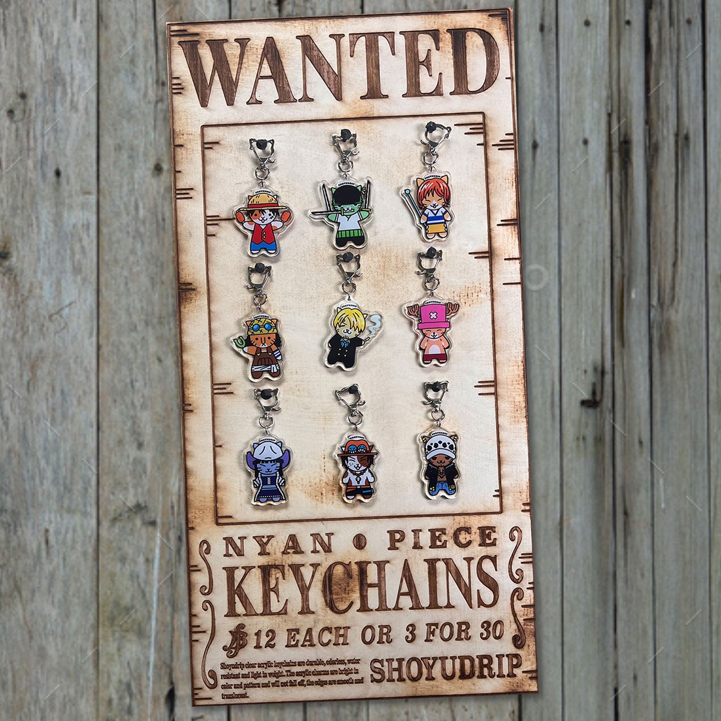 Zoro Cat Keychain