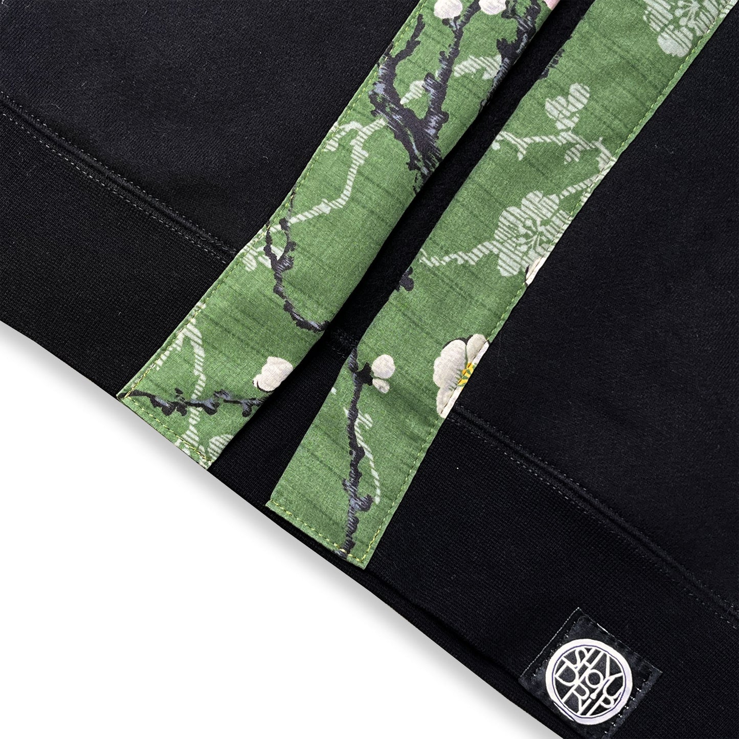Painted Sakura on Black Happi Hoodie