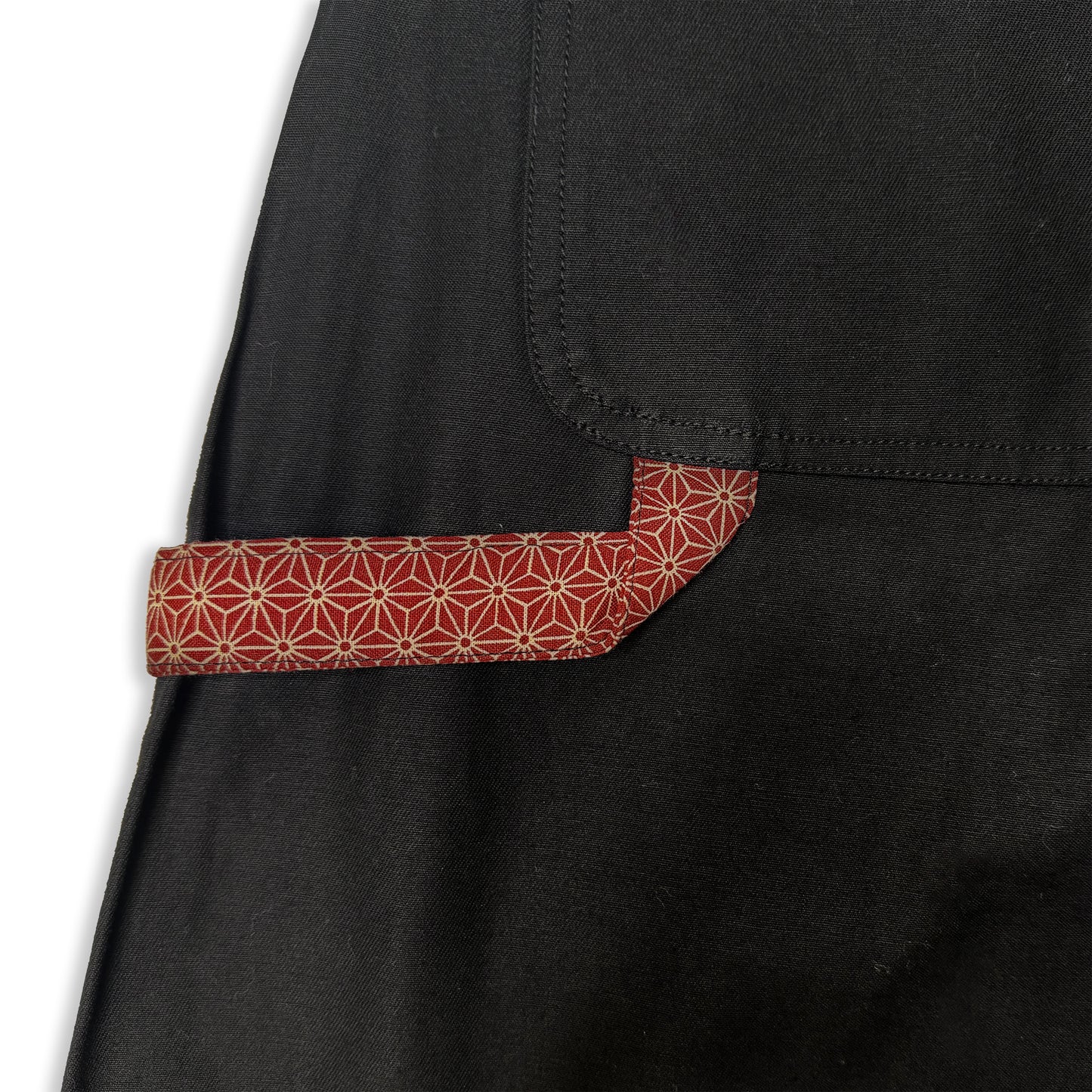 Red Asanoha Star Shigoto Shorts