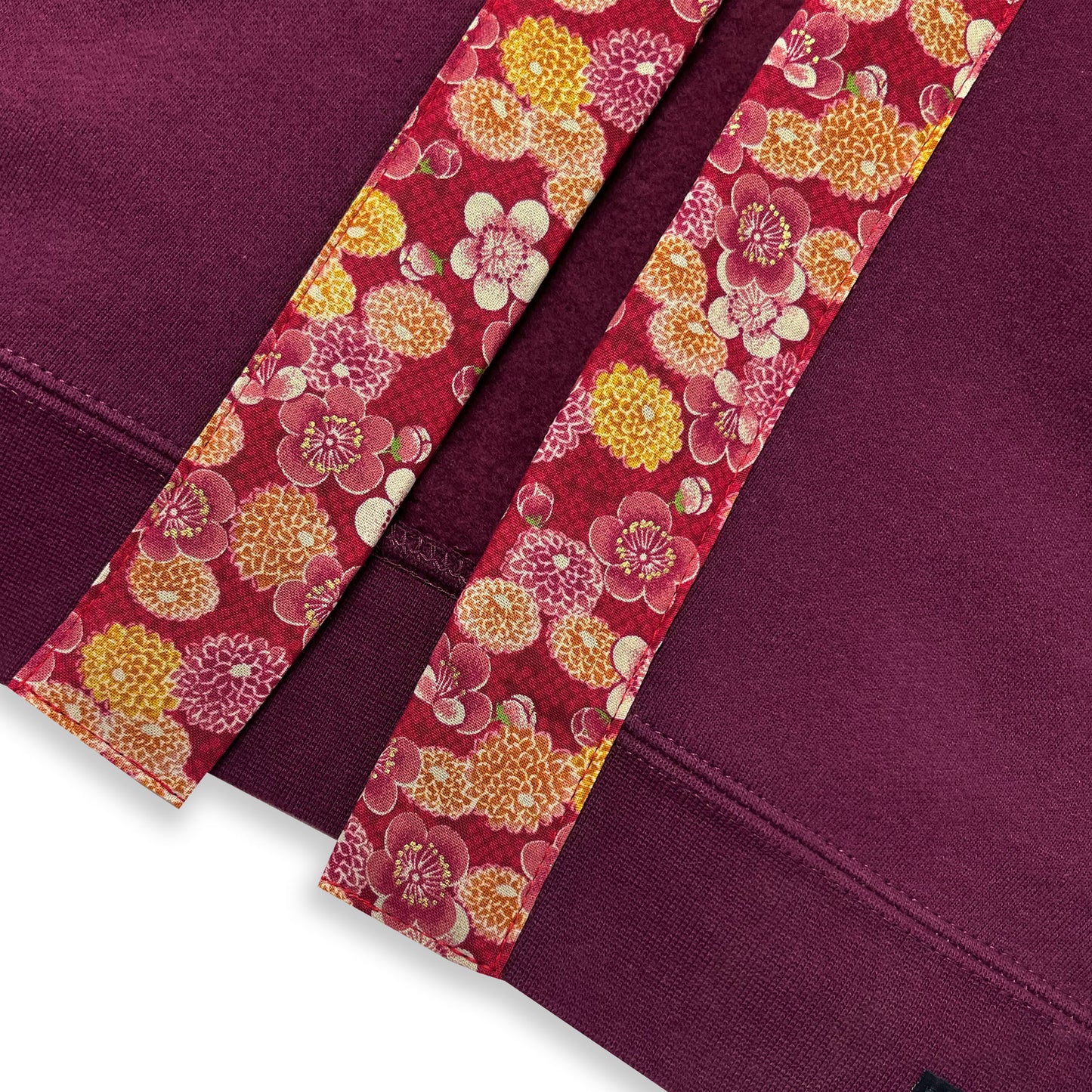 Raspberry Autumn Floral Happi Hoodie