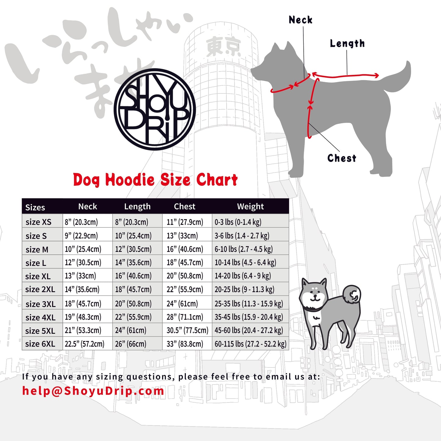 XLarge Pet Hoodies (14-20lbs)