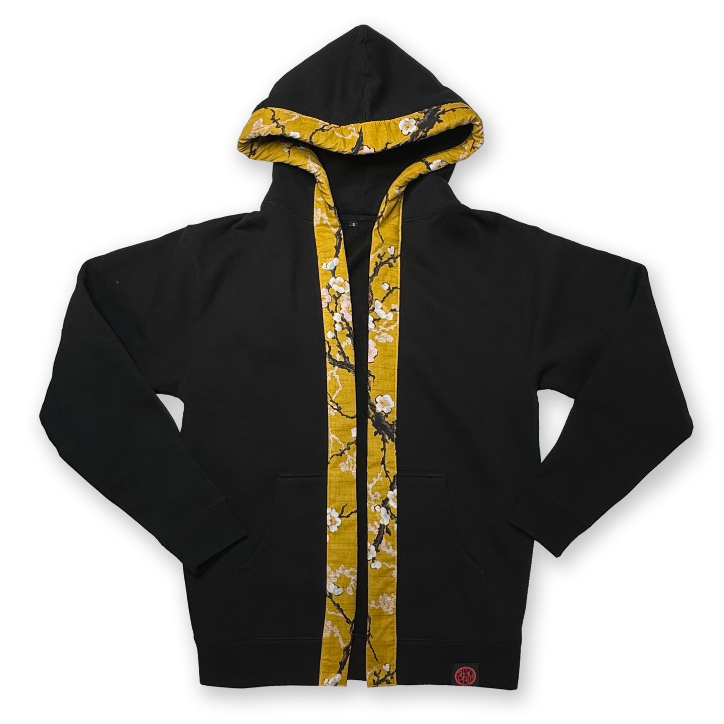 XS, XL Painted Sakura on Gold Happi Hoodie (Instock)