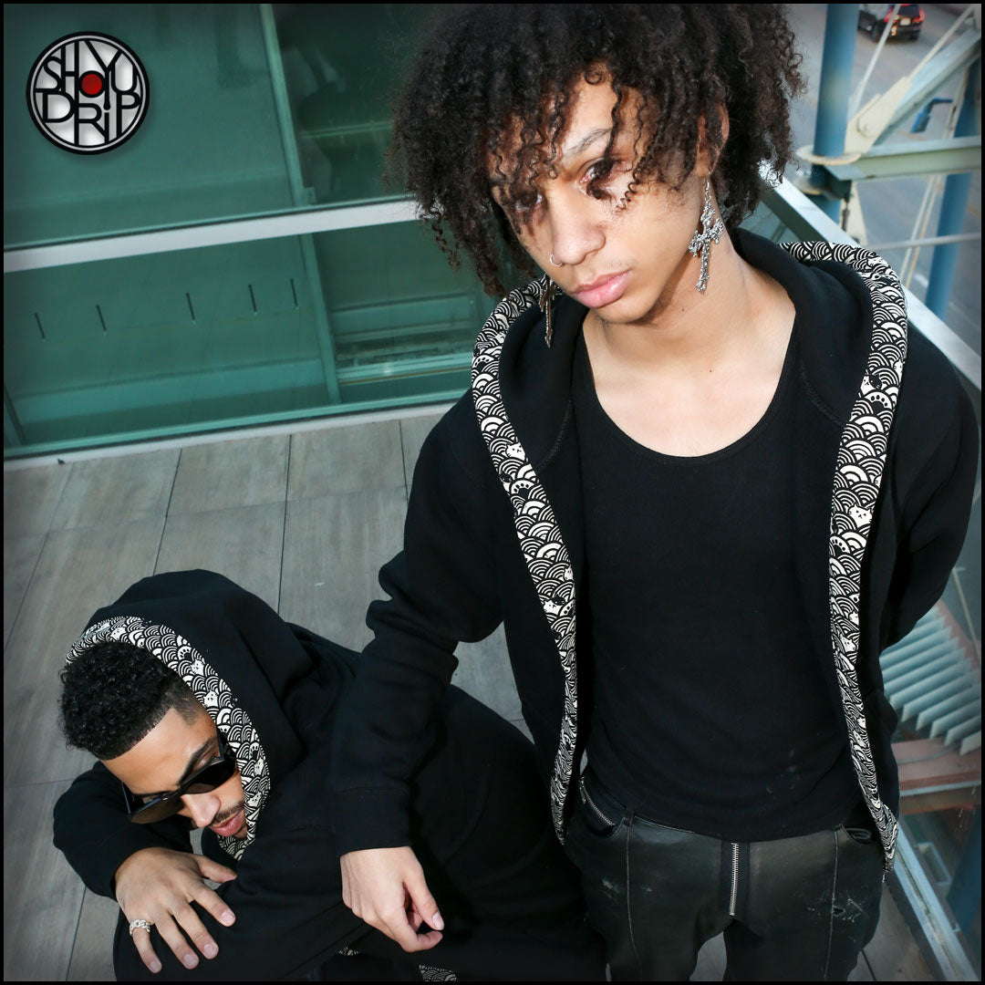 Black Cat Happi Hoodie (Instock)