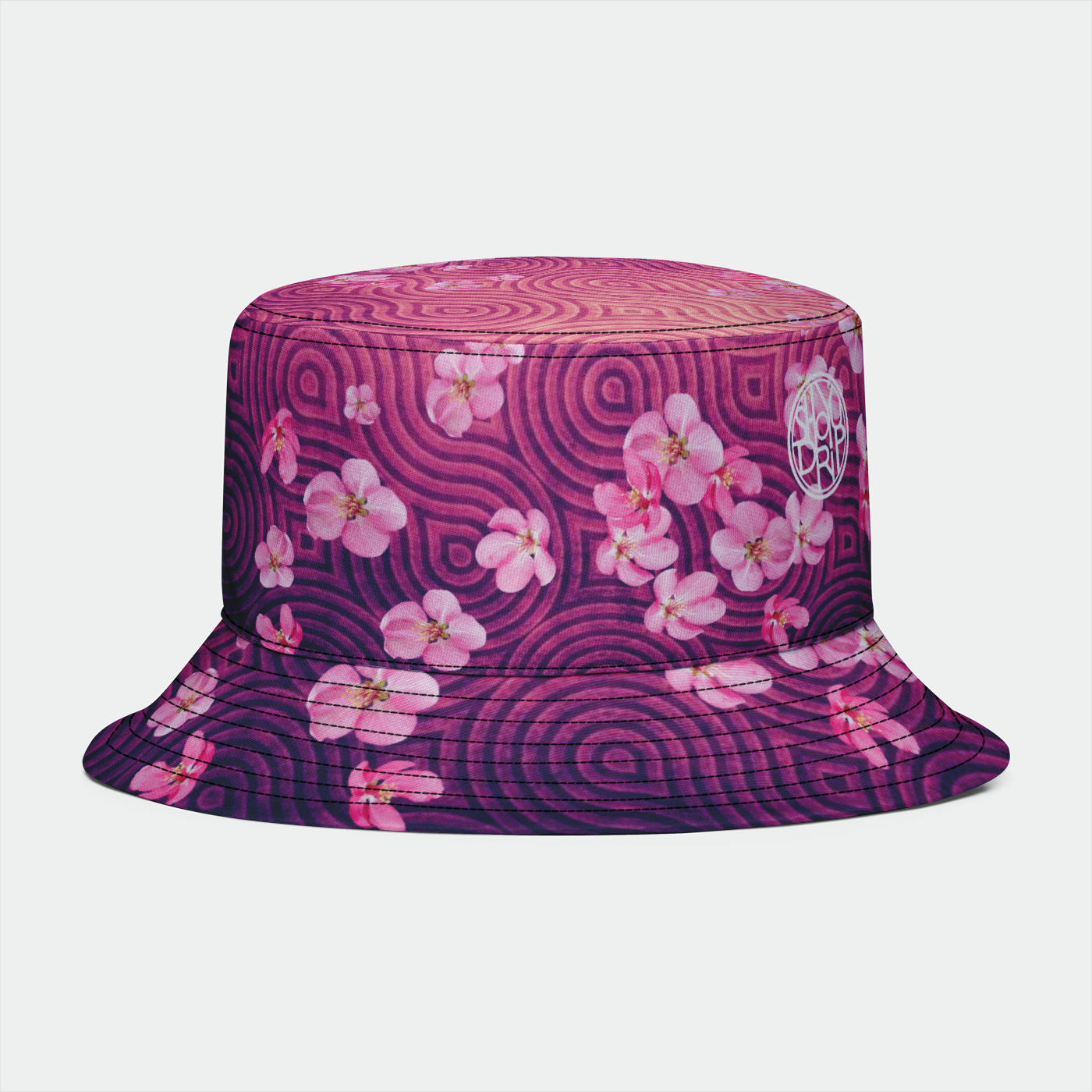 Floral Bucket Hat Sakura - White-Floral