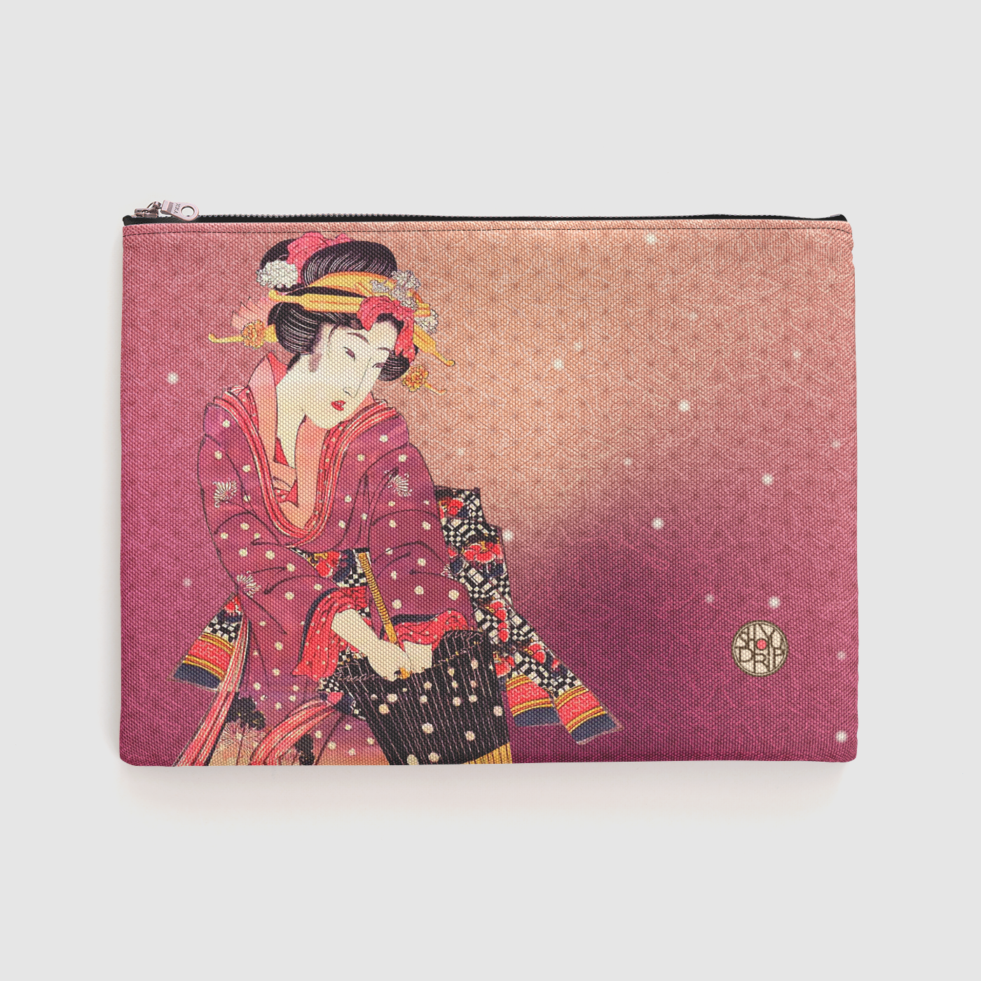 Snow Geisha Zipper Pouch