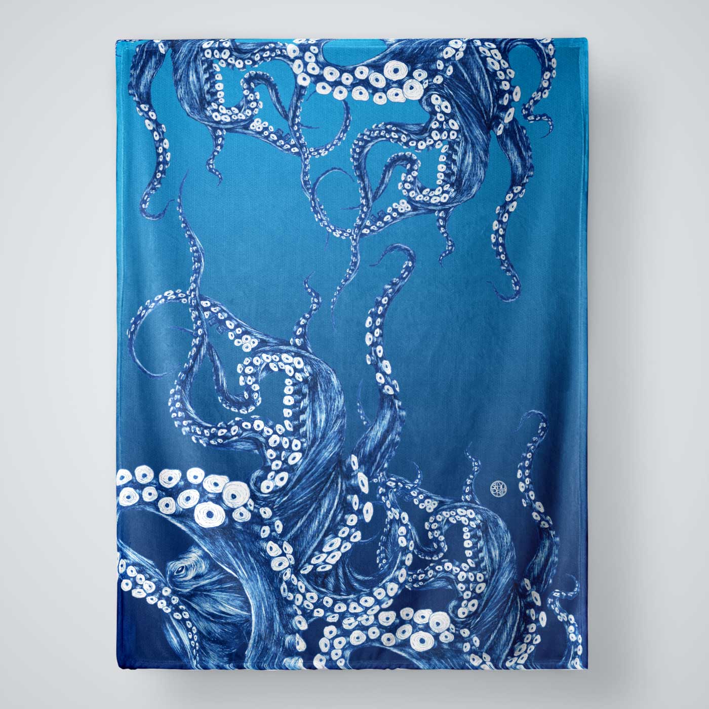 Octo Large Plush Throw Blanket