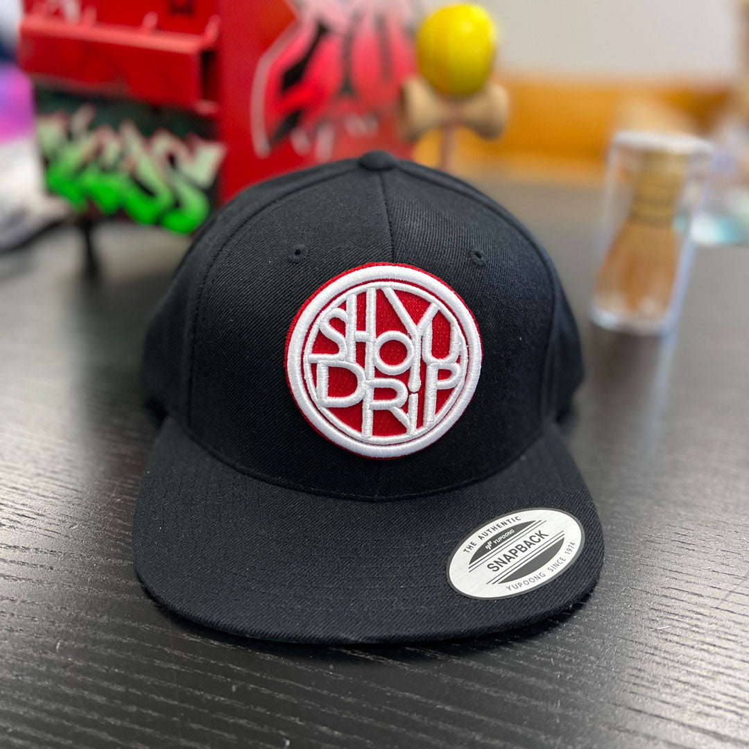 ShoyuDrip Logo Flatbill Black Hat