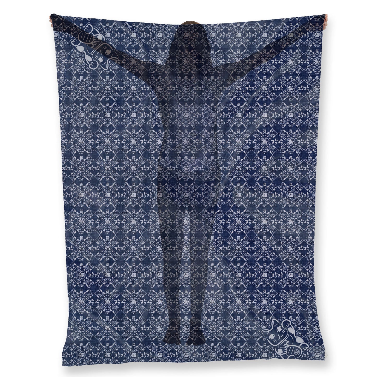 Lucky Cat Pattern Scarf