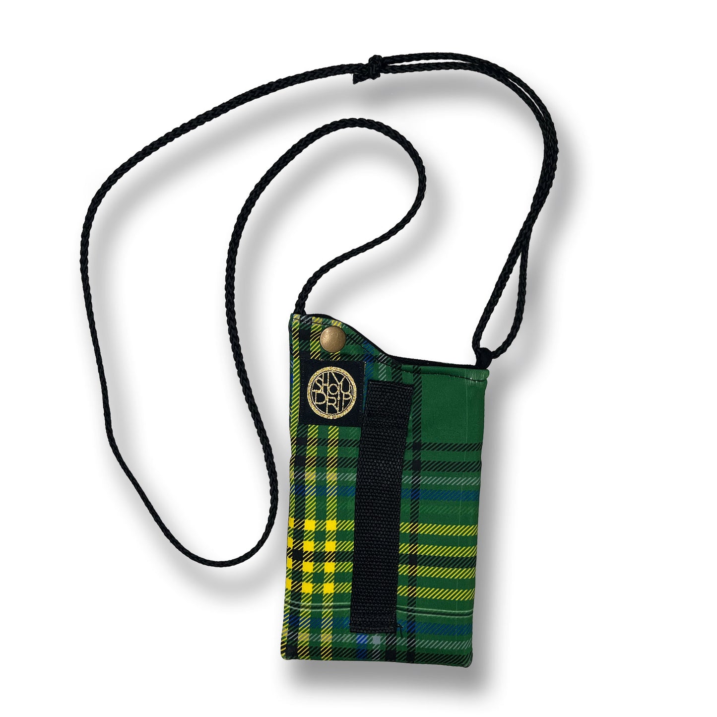Green Plaid Phone Sling