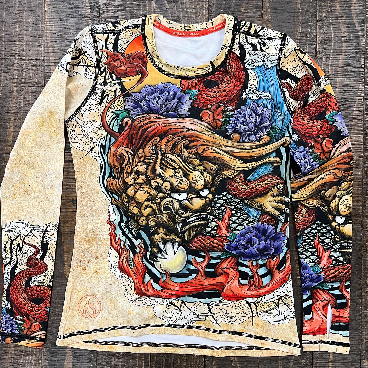 INKnBURN Womens Rogue Foo Dog Pullover (Vivid Colors)