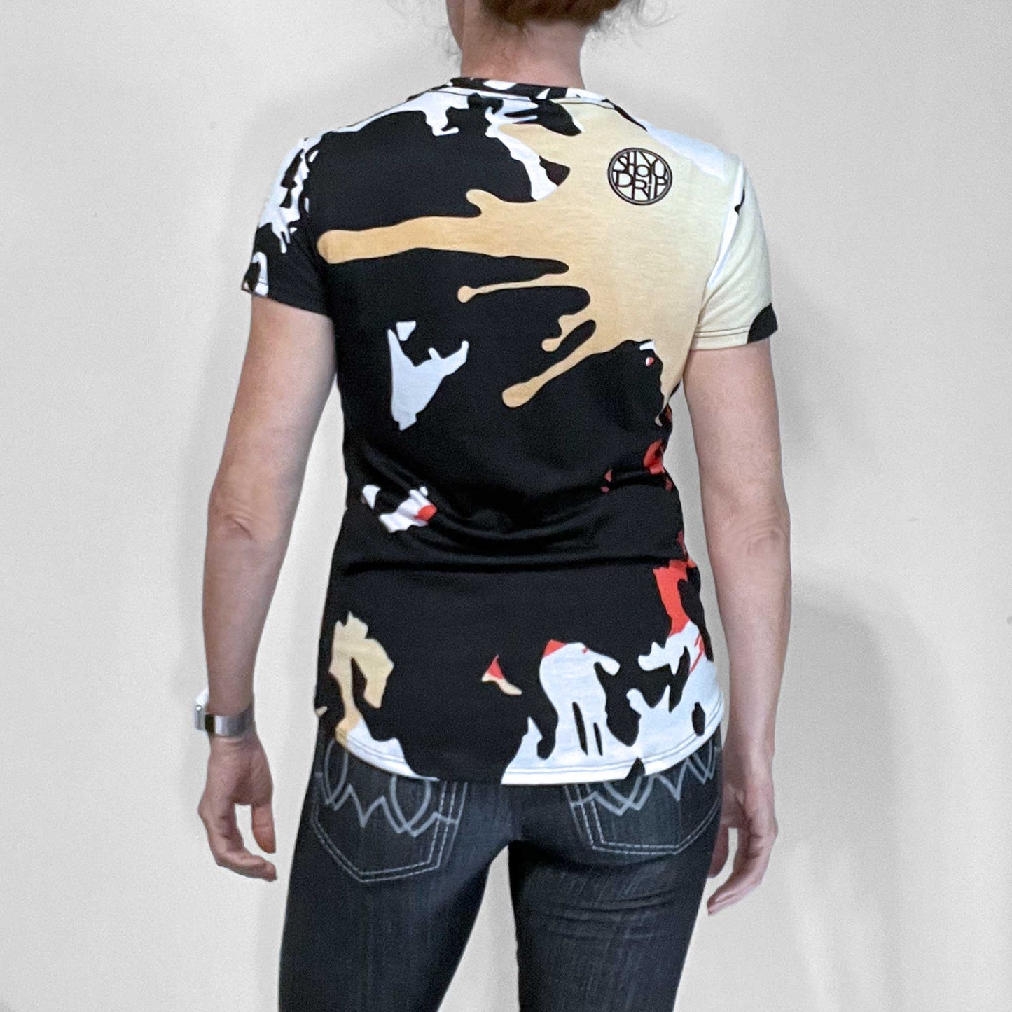 L - Red Gold Black Tshirt (Marked Down)