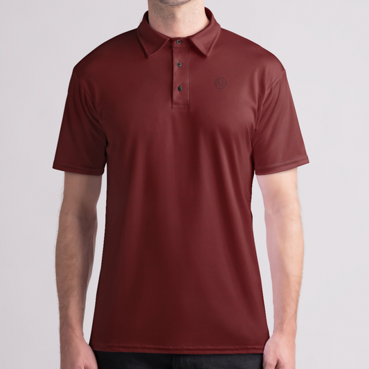 Red Samekomon Mens Polo Shirt