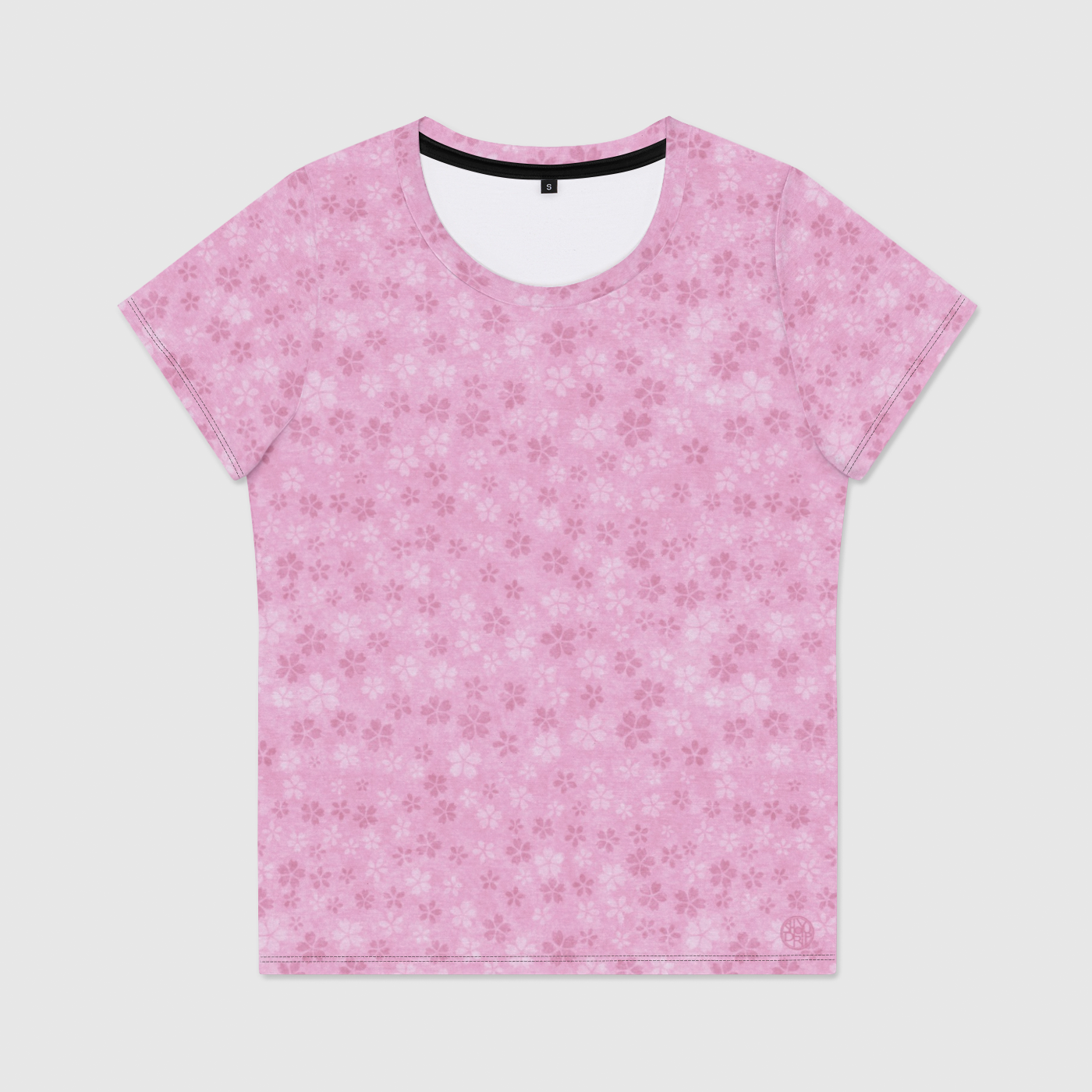 Pink Sakura Storm Womens Scoop Neck T-Shirt