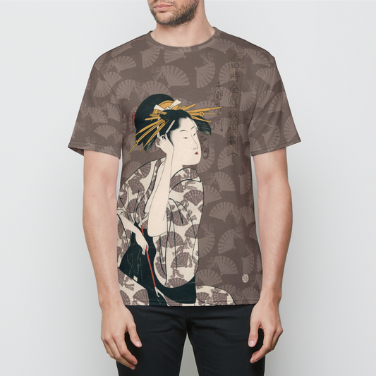 Hanaogi Mens Crewneck Tshirt