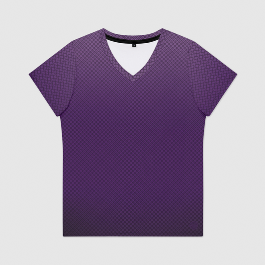 Purple Kanoko Womens V-Neck T-Shirt