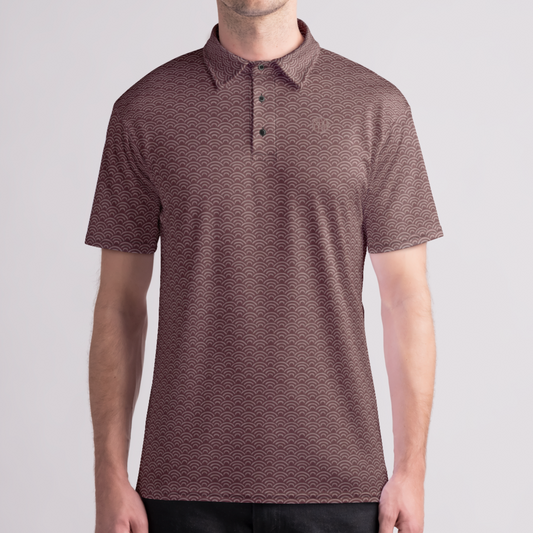 Brick Wave Mens Polo Shirt