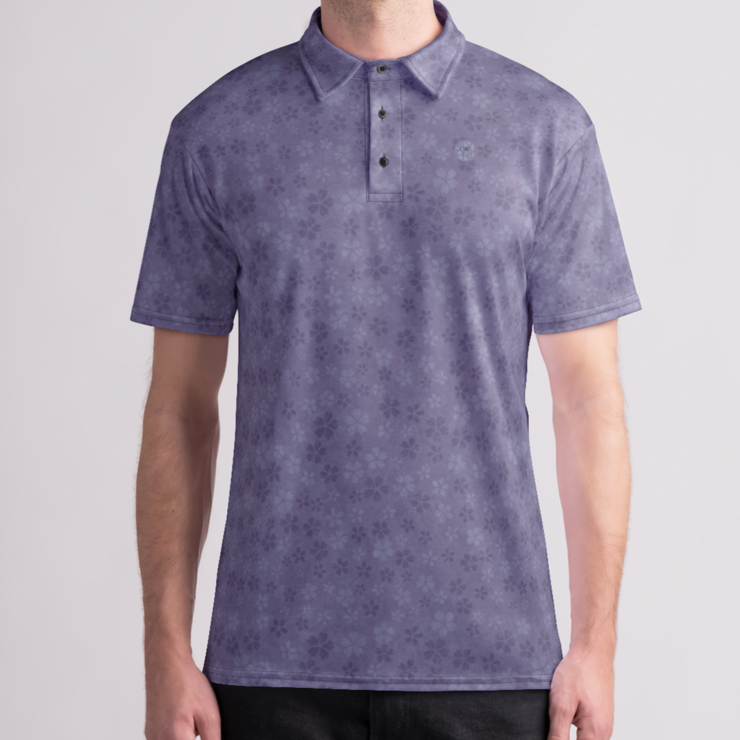 Violet Sakura Storm Mens Polo Shirt