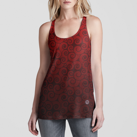 Swirling Clouds Racerback Tank Top