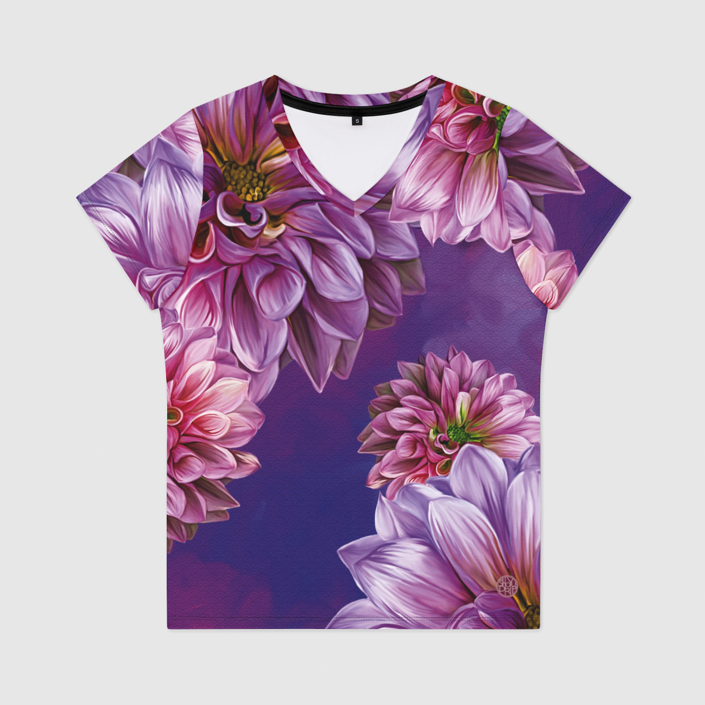 Dahlia Womens V-Neck Tee