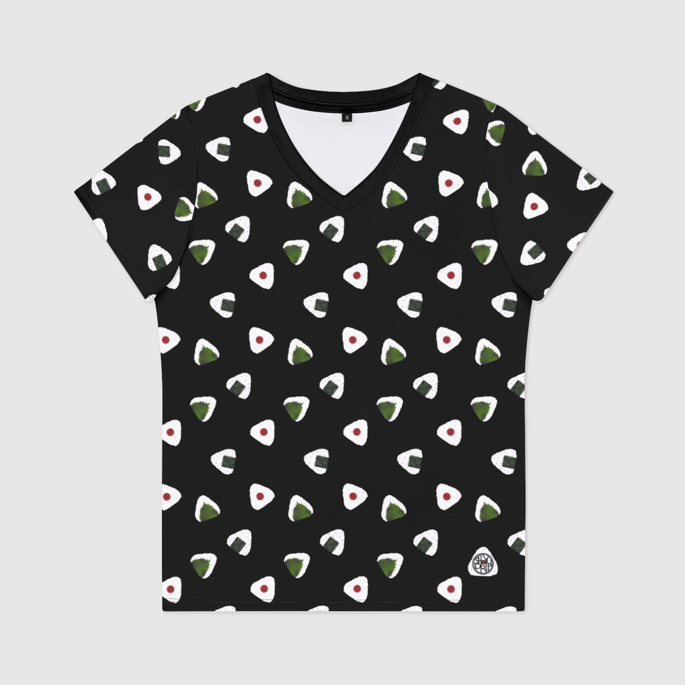 Onigiri Womens V-Neck T-Shirt