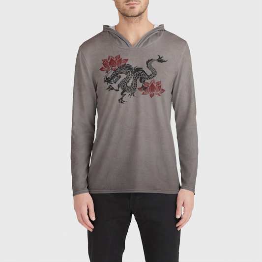 Lotus Dragon TShirt Hoodie