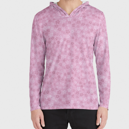 Pink Sakura Storm Tshirt Hoodie