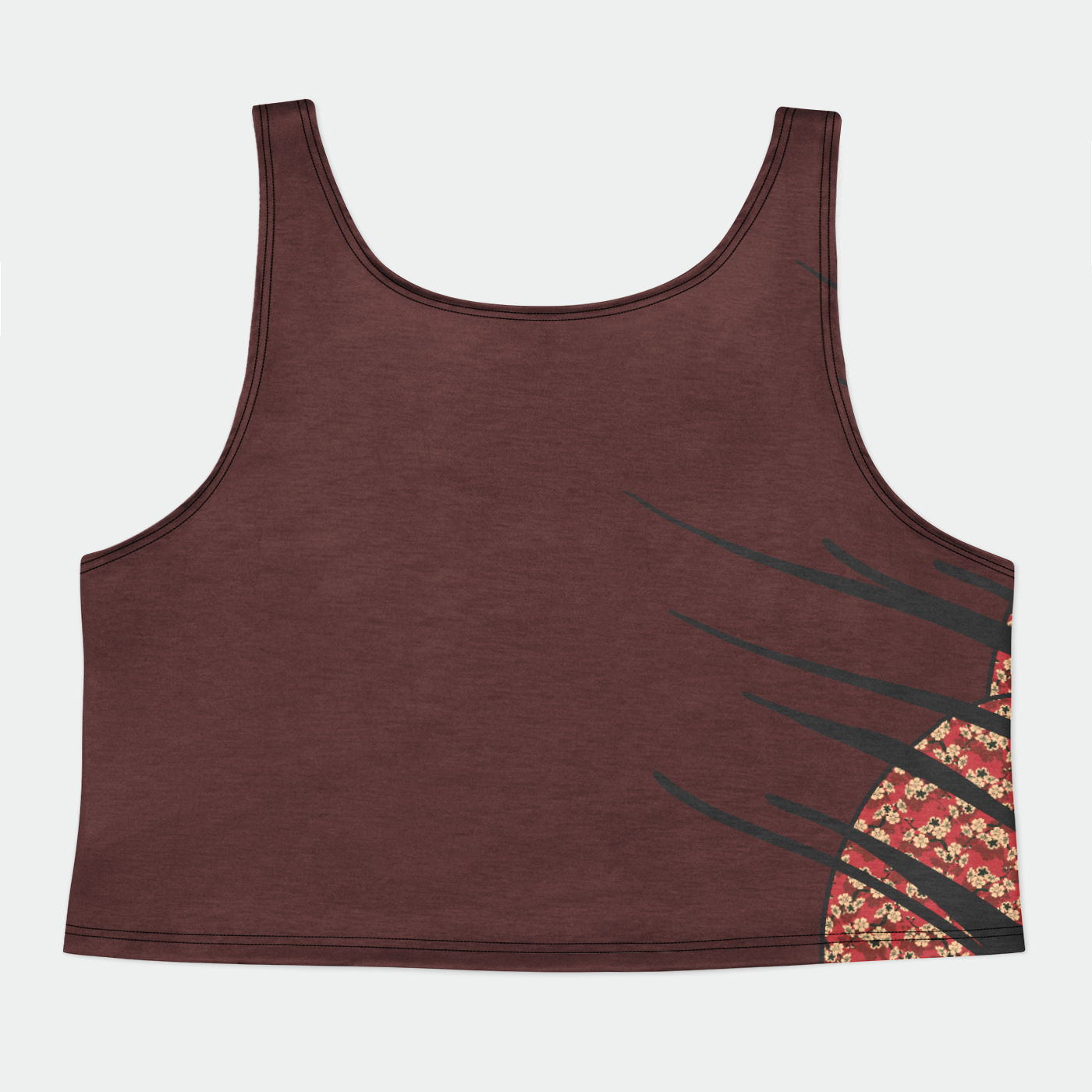 Kitsune Womens Crop Tank Top