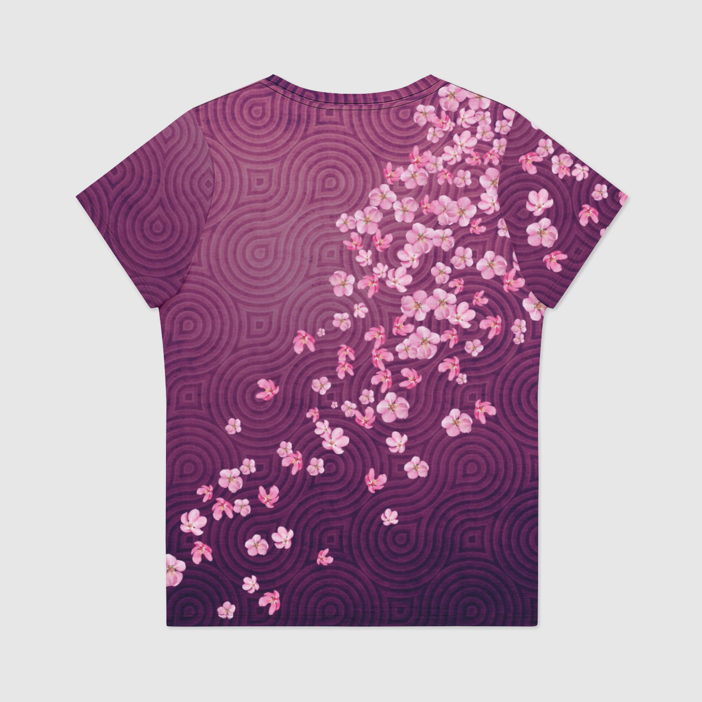 Zen Sakura Womens  Scoop Neck T-Shirt