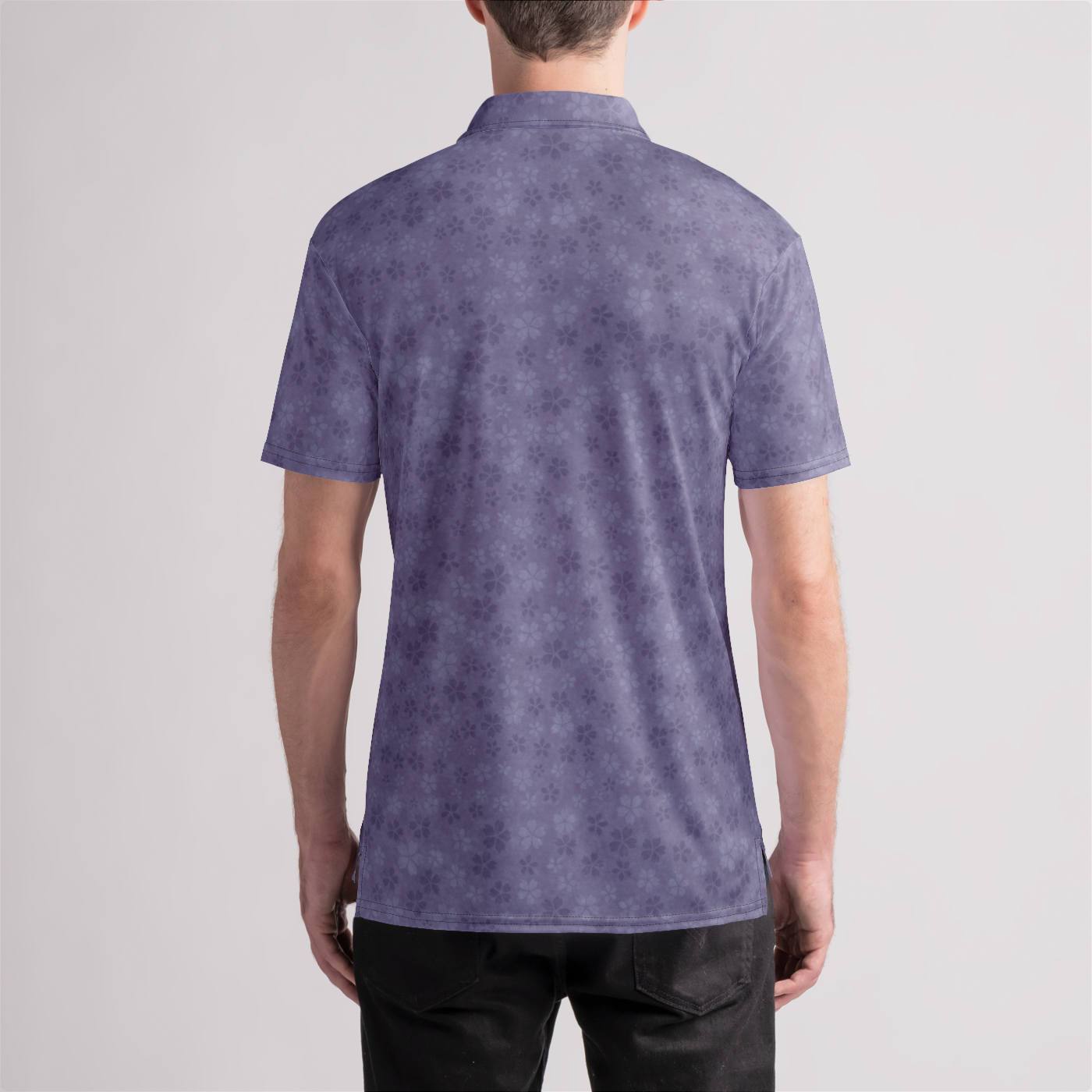 Violet Sakura Storm Mens Polo Shirt