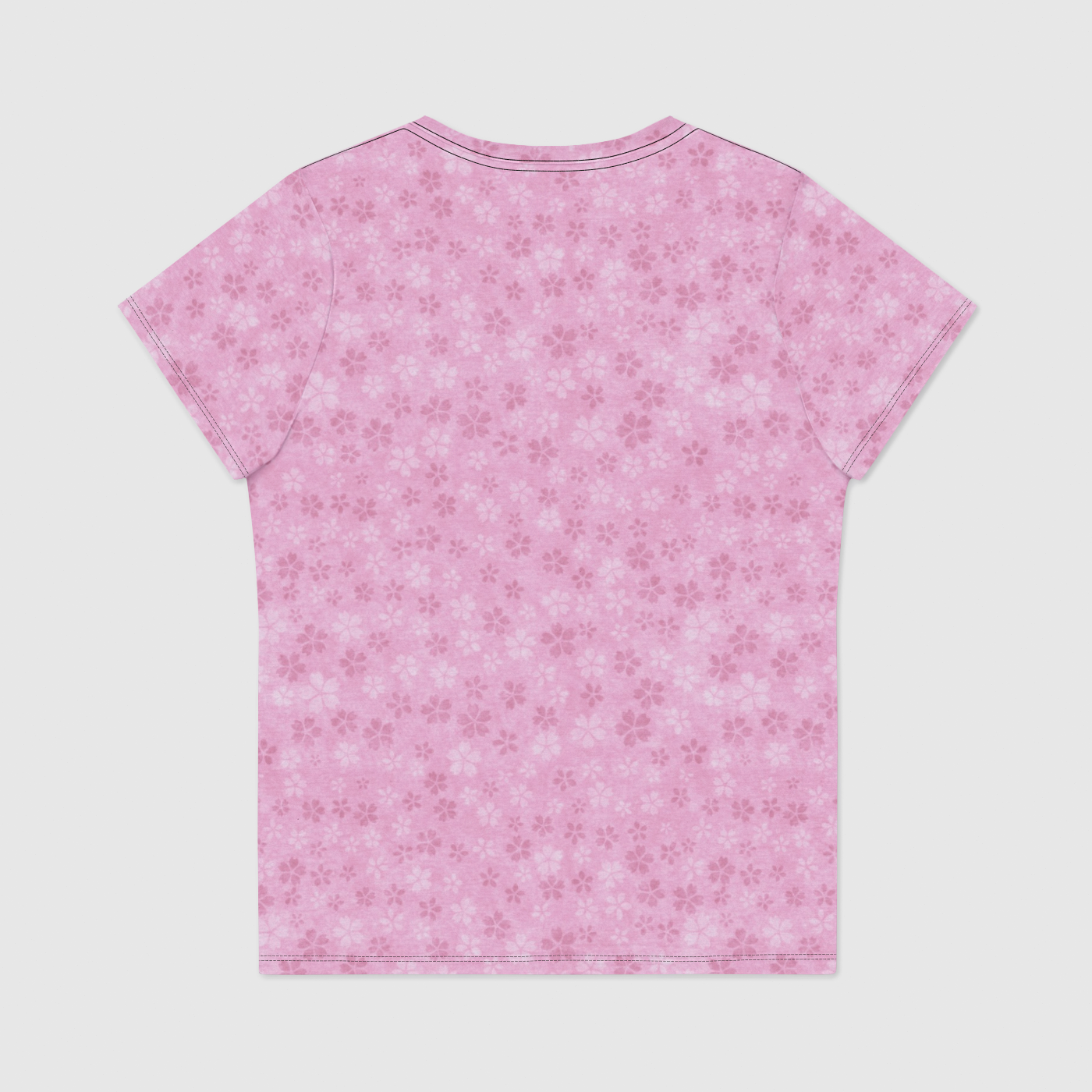 Pink Sakura Storm Womens Scoop Neck T-Shirt