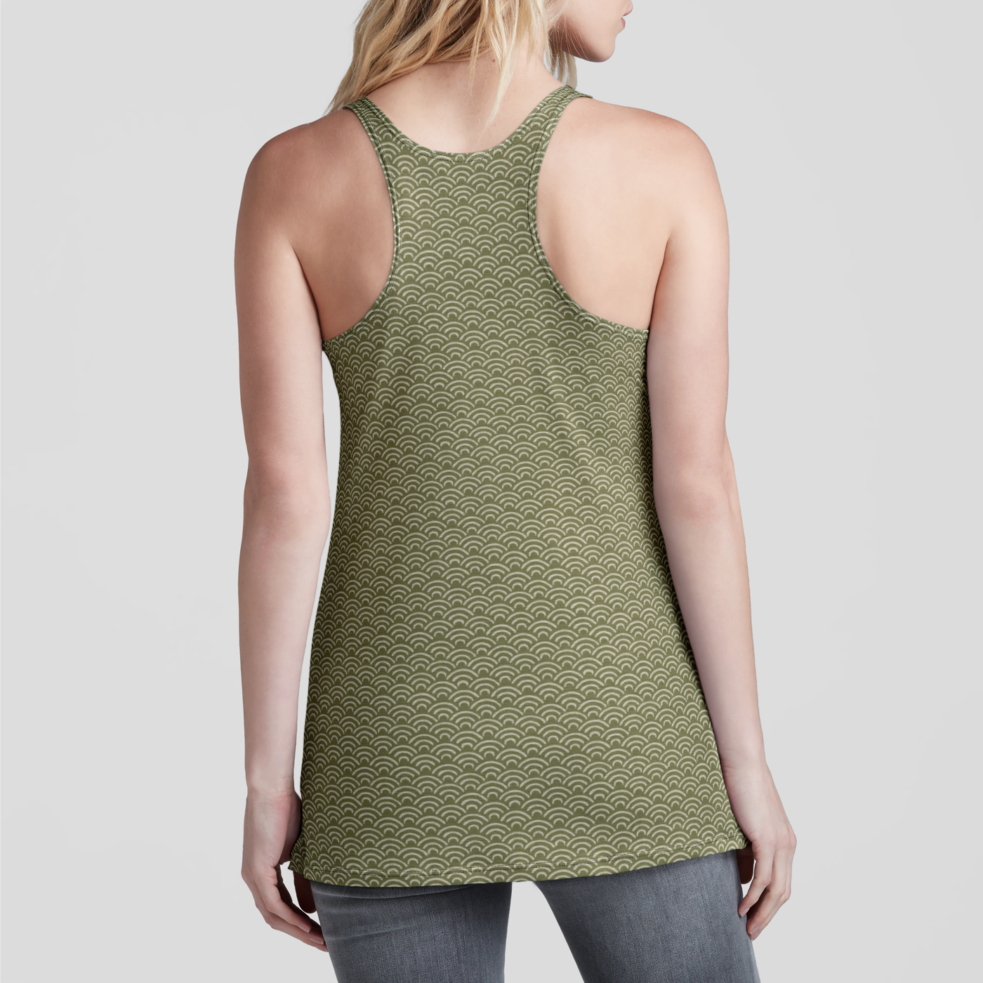 Matcha Wave Racerback Tank Top