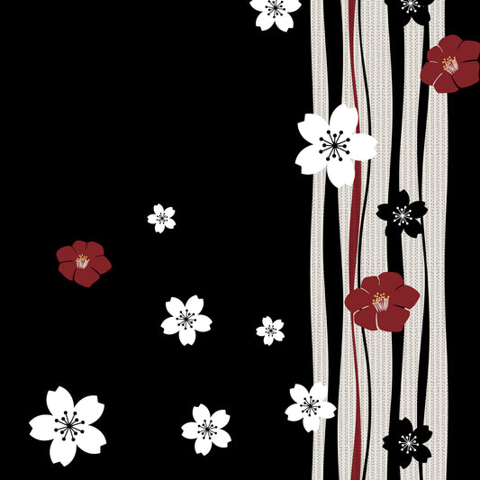 Sakura Stripes Maxi Skirt