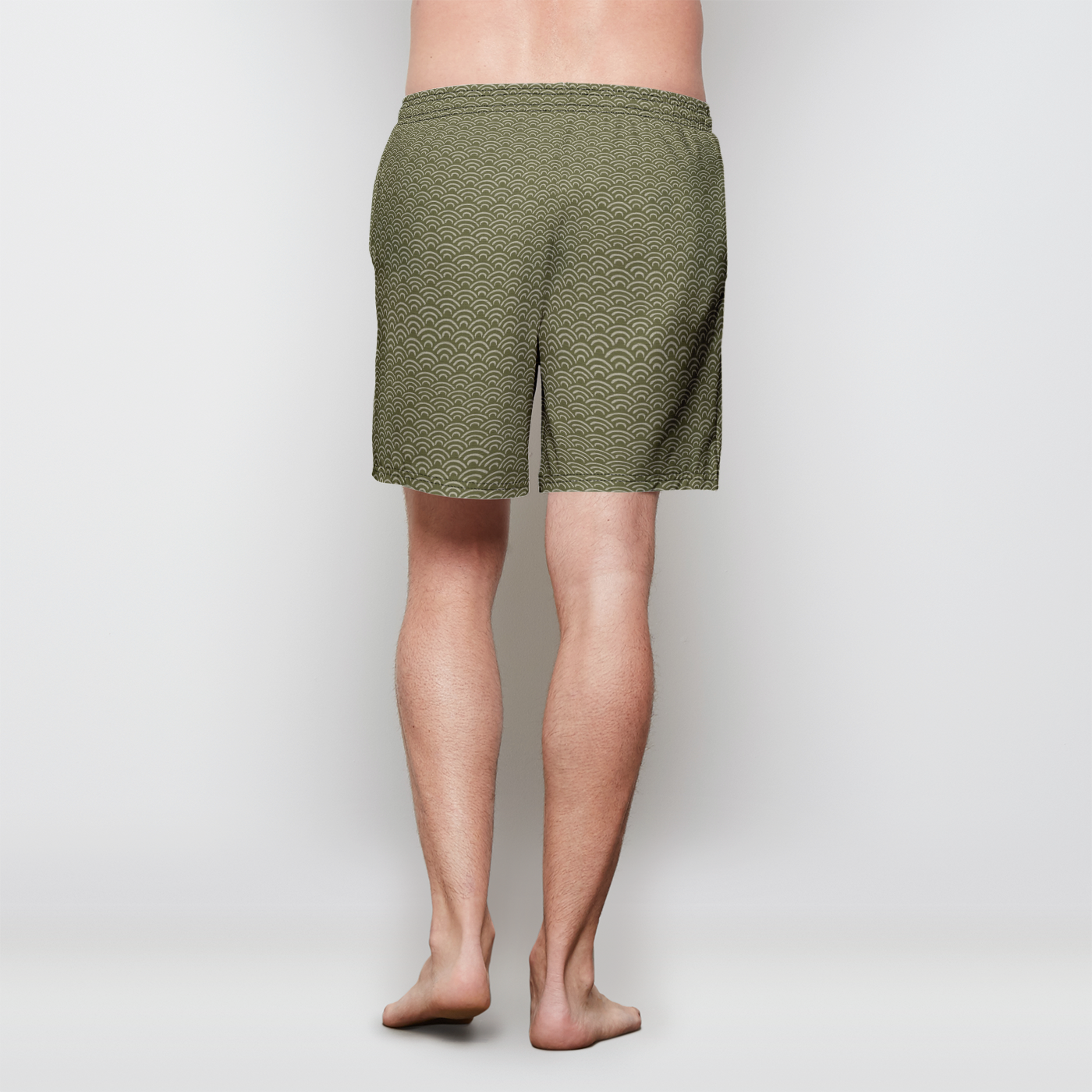 Matcha Wave Mens Swim Trunks