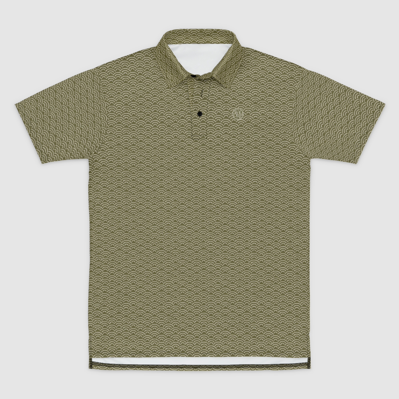 Matcha Wave Mens Polo Shirt