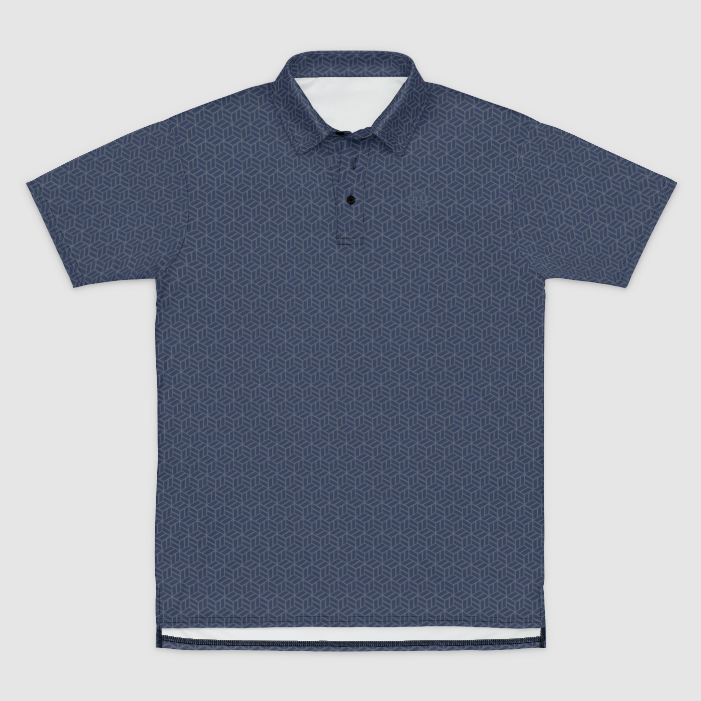 Blue Ajiro Mens Polo Shirt