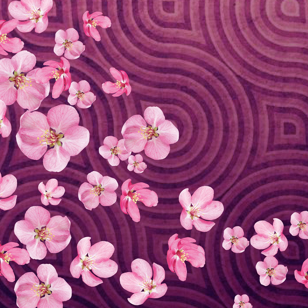 Zen Sakura Zipper Pouch