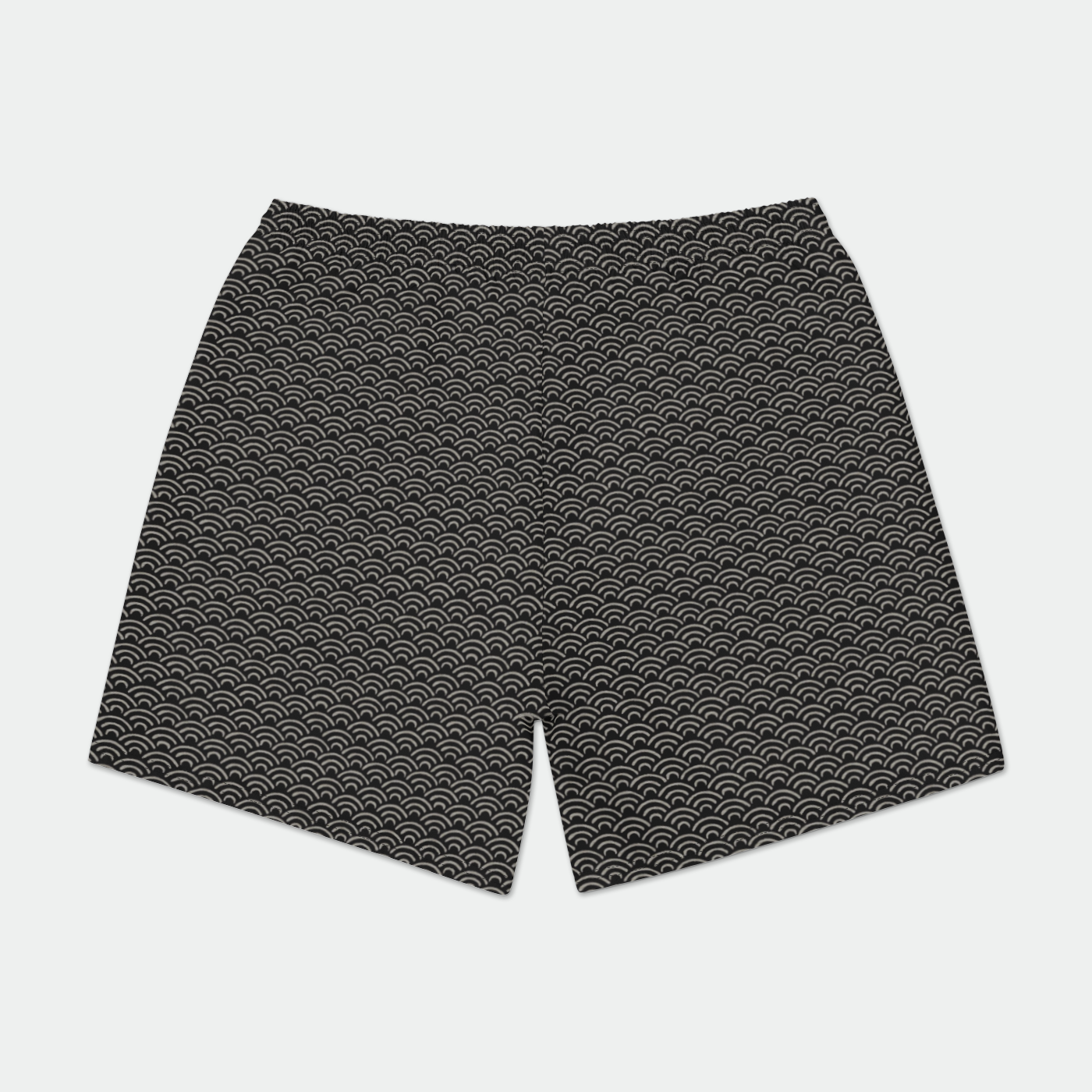 Black Waves Mens Swim Trunks