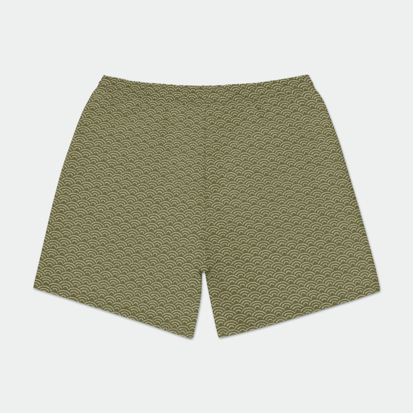 Matcha Wave Mens Swim Trunks